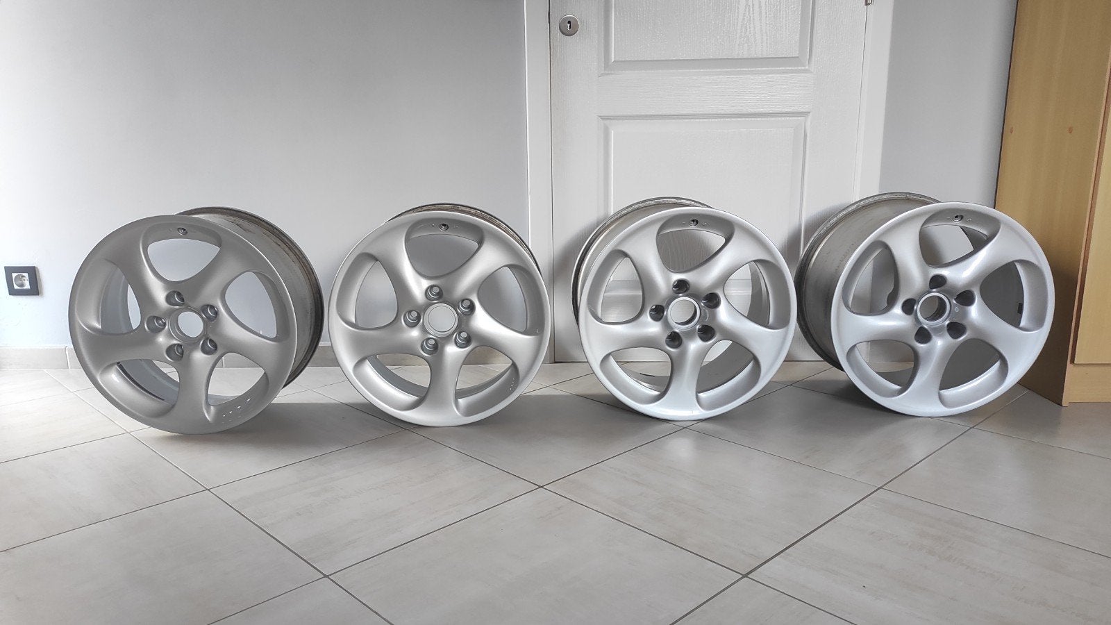 Porsche 996 Turbo Hohlspeichen/ bâtons creux, Enlèvement ou Envoi, 18 pouces, Jante(s)