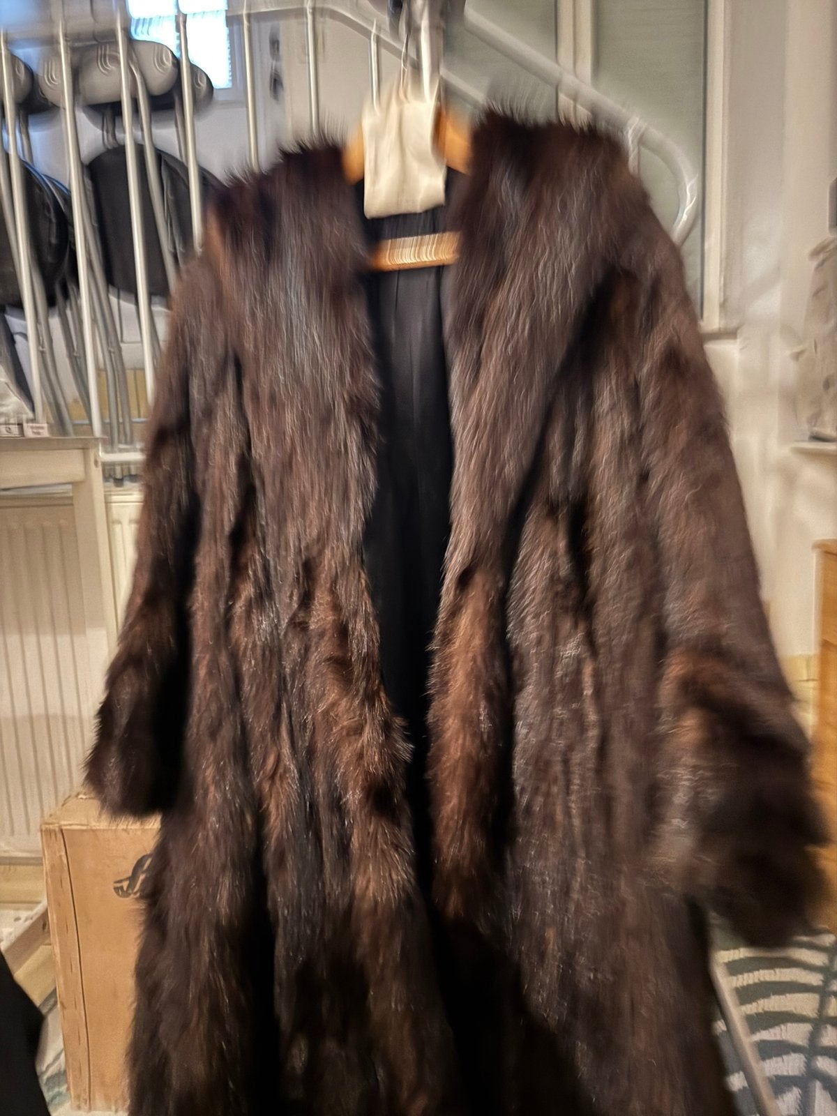 MANTEAU FOURRURE ABEL PARIS, Enlèvement ou Envoi, Comme neuf, Brun