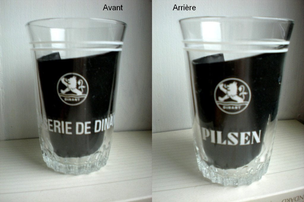 Brasserie de Dinant   Pilsen (petit verre), Collections, Marques de bière, Enlèvement ou Envoi, Comme neuf, Verre ou Verres
