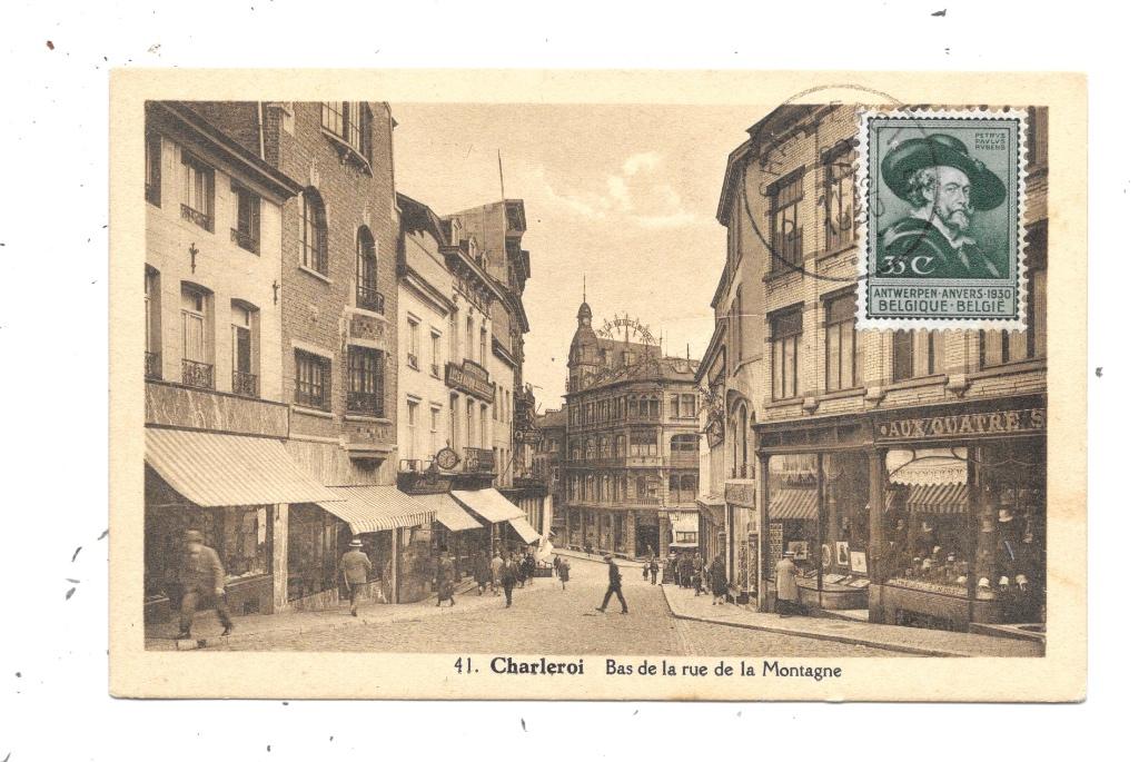 Charleroi NA861: Via de Rue de la Montagne 1930, Verzenden, 1920 tot 1940, Gelopen, Henegouwen
