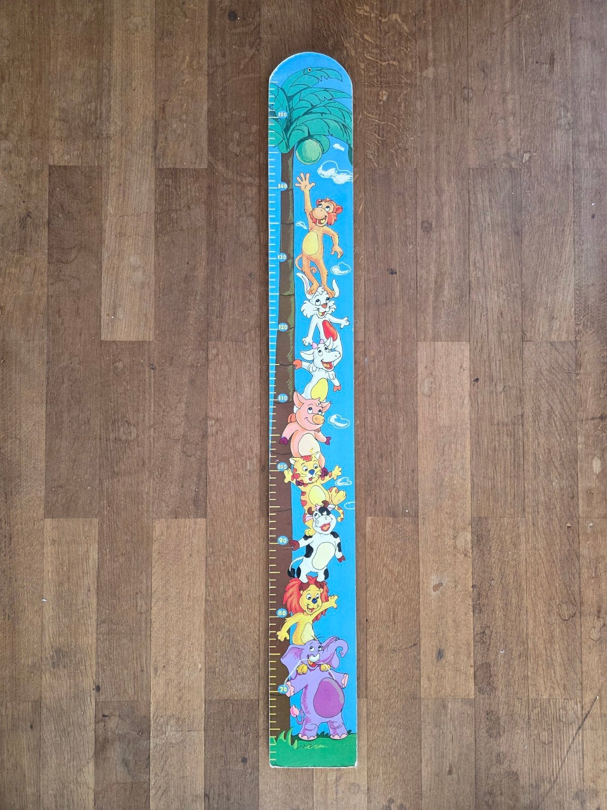 Toise murale en bois pour enfant – animaux, Enlèvement, Utilisé