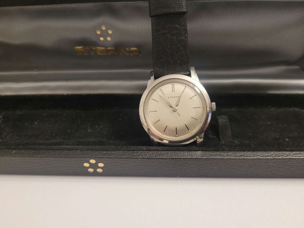 Montre Eterna Vintage Homme Mécanique 1952 Bra orig (MW134), Enlèvement ou Envoi