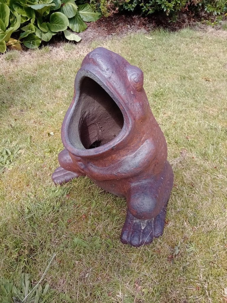 Bloempot in de vorm van een kikker, Tuin en Terras, Ophalen