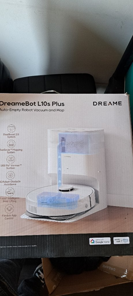 Dreamebot L10 Plus, Dreame, Navigation intelligente, Sac à poussière, Enlèvement