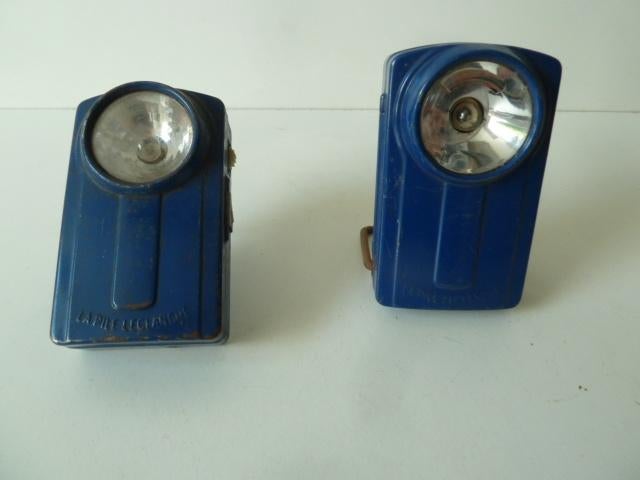 vintage zaklampen retro batterijlamp, Caravans en Kamperen, Ophalen of Verzenden, Batterij