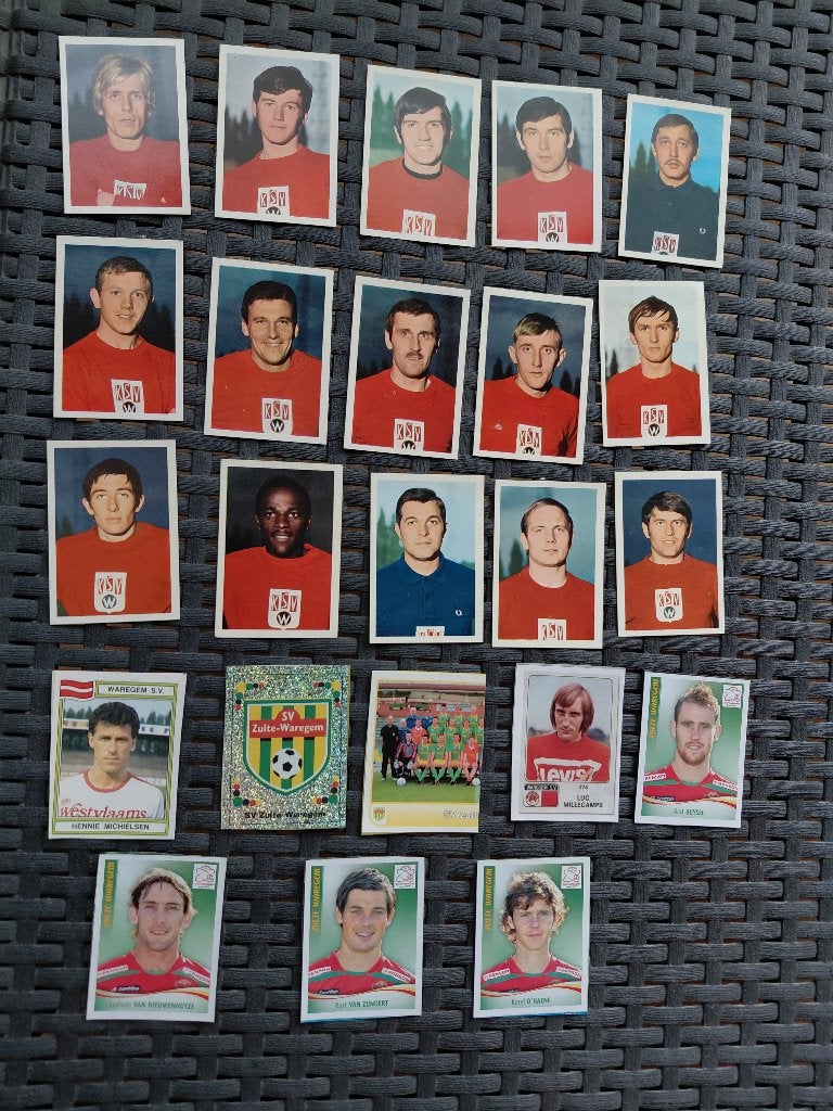 Panini lot SV WAREGEM / ZULTE WAREGEM, Enlèvement ou Envoi, Utilisé, Plusieurs images