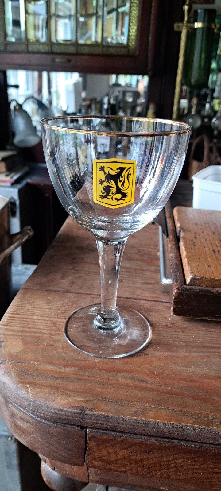 Westmalle trappist trappistenbier vlaamse leeuw, Ophalen of Verzenden, Gebruikt, Overige merken