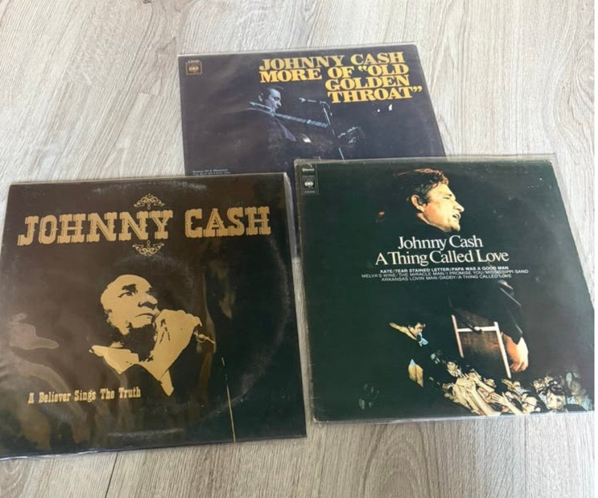 Drie lp’s johnny cash, Cd's en Dvd's, Ophalen of Verzenden, Zo goed als nieuw, LP