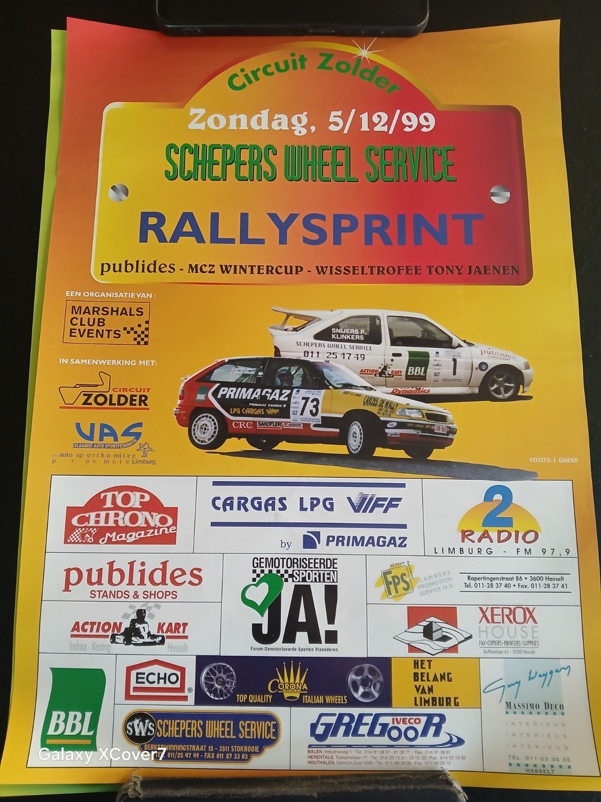 affiche rallysprint 1999, Verzamelen, Ophalen of Verzenden