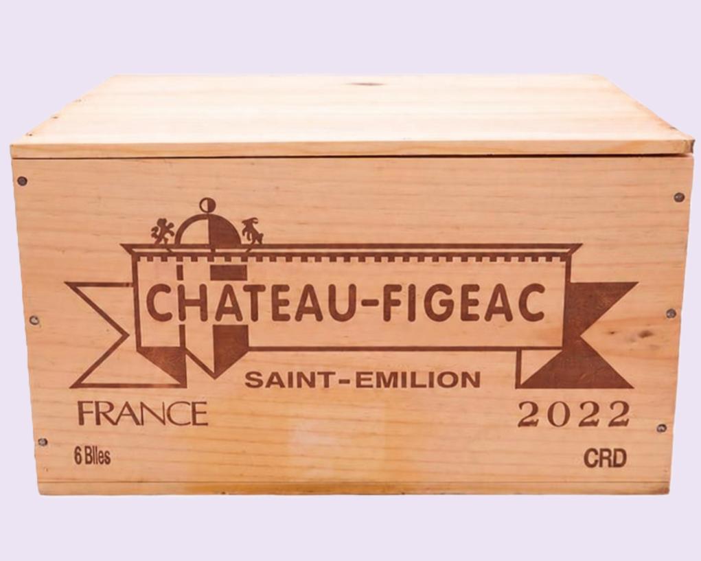 Château Figeac 2022 – OWC 6 flessen – originele kist, Verzamelen, Wijnen, Verzenden, Frankrijk, Zo goed als nieuw, Rode wijn