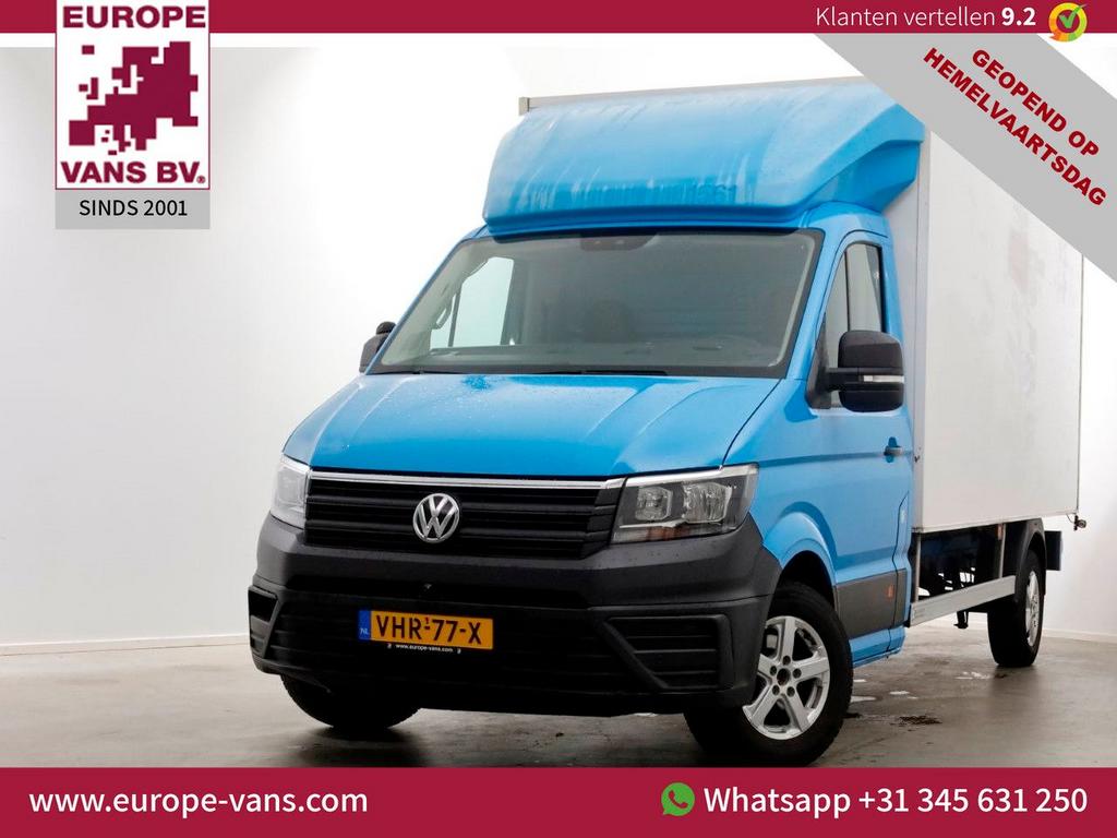 Volkswagen Crafter 35 2.0 TDI E6 Bakwagen met achterdeuren 2, Auto's, Bestelwagens en Lichte vracht, ABS, Blauw, Bedrijf, 277 g/km