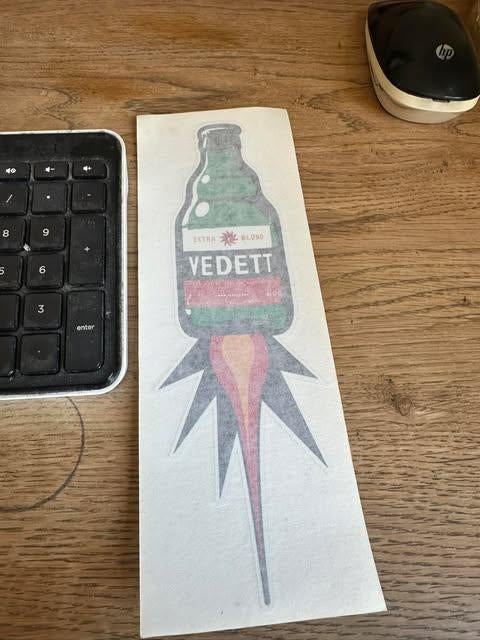 Vedett sticker, Verzamelen, Biermerken, Ophalen of Verzenden, Nieuw, Overige typen, Overige merken