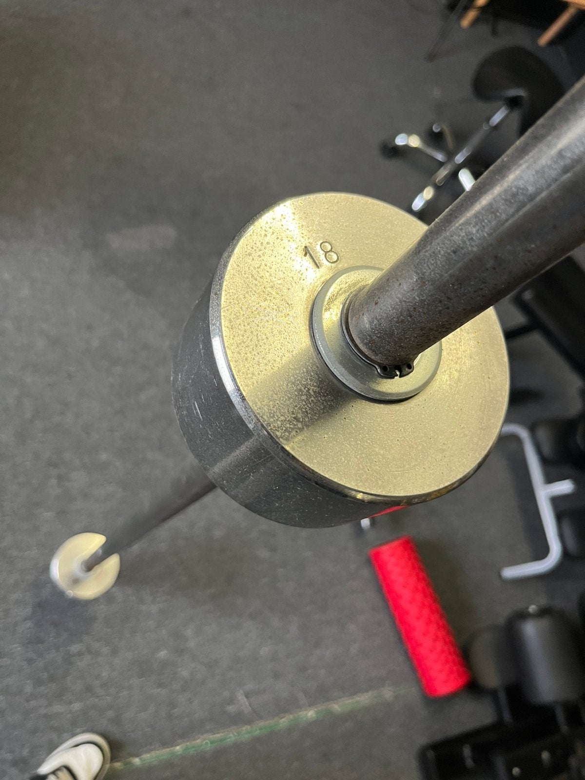 Te koop: Halterstang met gewichten 18kg!, Ophalen