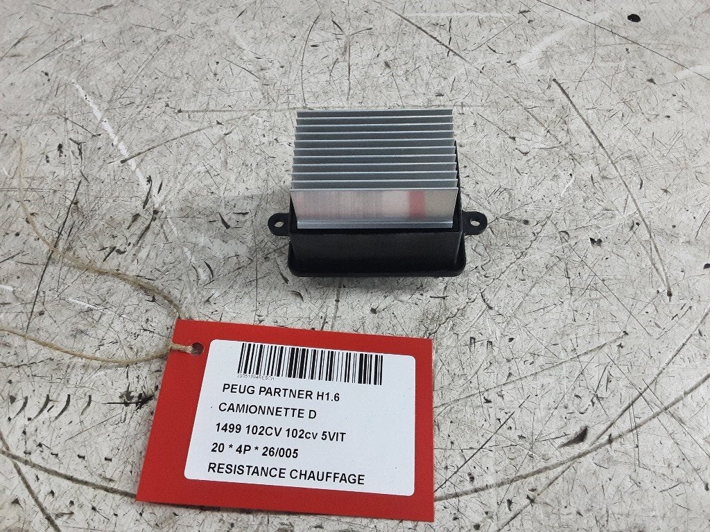 RESISTANCE CHAUFFE Peugeot Partner (EA / / EF / EN / EU), Autos : Pièces & Accessoires, Climatisation & Chauffage, Peugeot, Utilisé