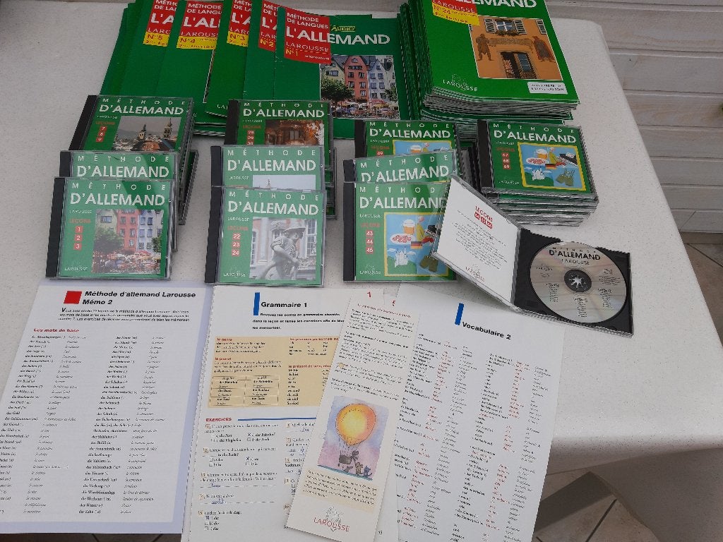 Méthode de langues Larousse J'apprends l'allemand, Livres, Enlèvement, Comme neuf, Ne s'applique pas