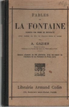Fabels van LA FONTAINE (A. GAZIER) 1941 - 160 gravures, Boeken, Ophalen of Verzenden, Zo goed als nieuw, GAZIER