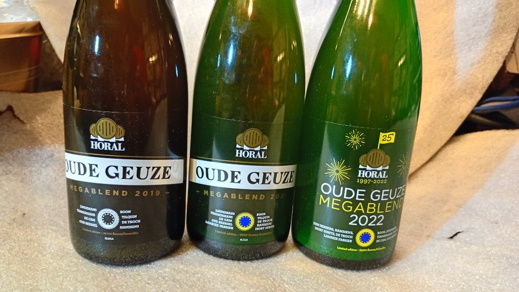 Mégablend Old Geuze 19 21 22 75cl, Collections, Enlèvement ou Envoi, Neuf, Bouteille(s)