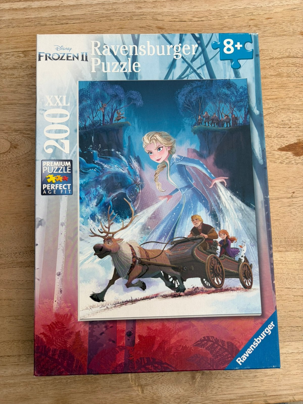 Puzzel - Ravensburger - 200 stukken - Frozen II, Enlèvement ou Envoi, Plus de 50 pièces, Utilisé, 6 ans ou plus