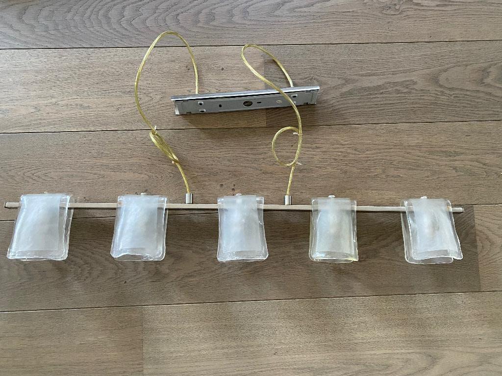 Luster, Ophalen of Verzenden, Gebruikt, Glas, Hedendaags