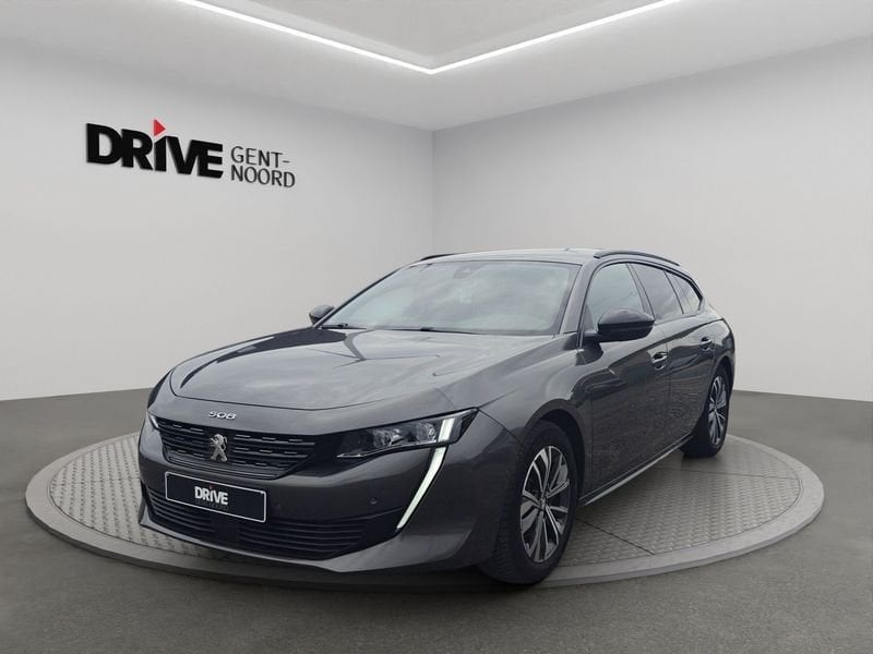 Peugeot 508 S&S Allure EAT8, Gebruikt, Zwart, 1199 cc, Leder en Stof