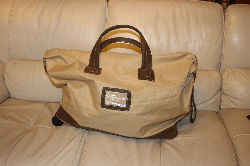 Sac de voyage ou de sport, Enlèvement, Neuf, Beige, Roulettes