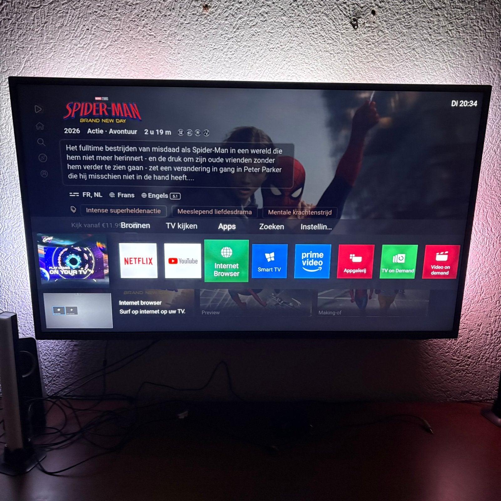 Téléviseur intelligent Philips 43 pouces 4K, TV, Hi-fi & Vidéo, Philips, 50 Hz, LCD, Enlèvement