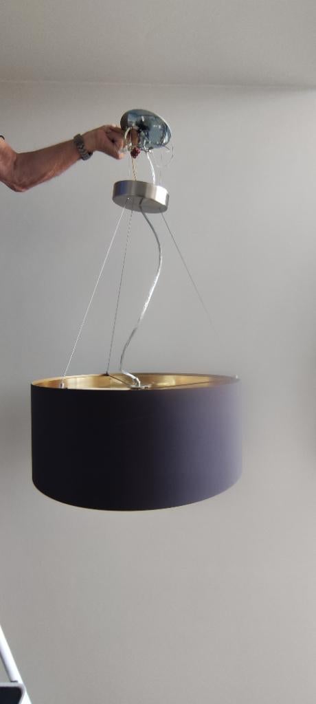 Lustre, Maison & Meubles, Lampes | Lustres, Enlèvement, Comme neuf, Tissus, Contemporain
