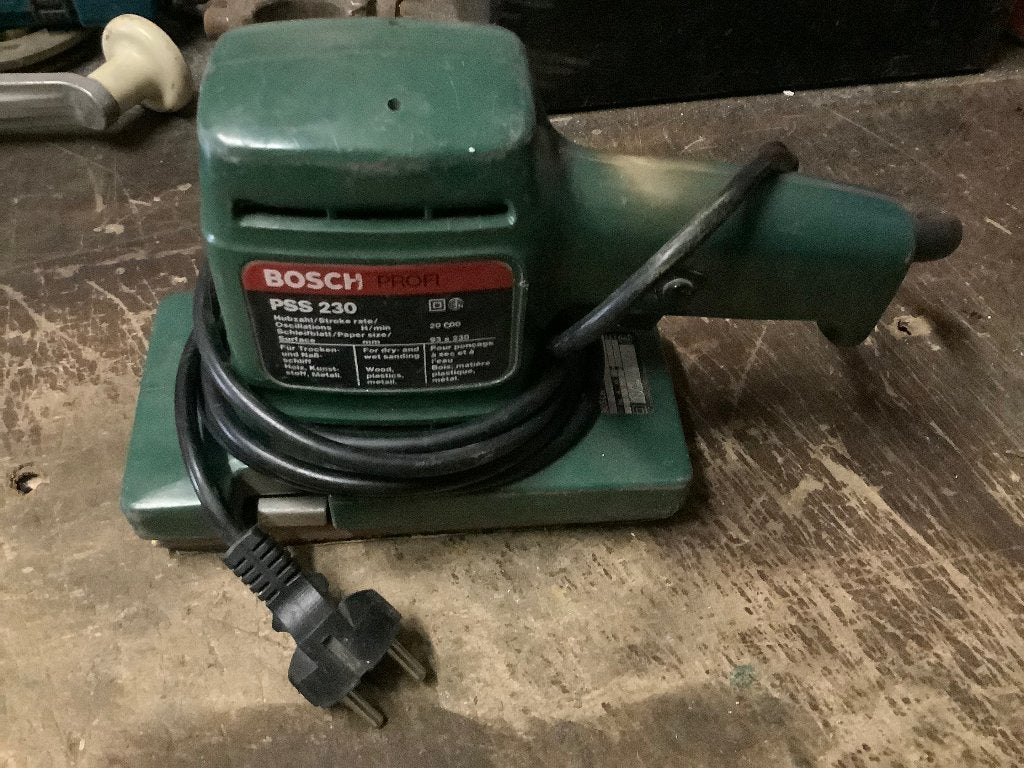 Schuurmachine Bosch PSS230, Enlèvement ou Envoi, Utilisé, Moins de 600 watts, Ponceuse orbitale