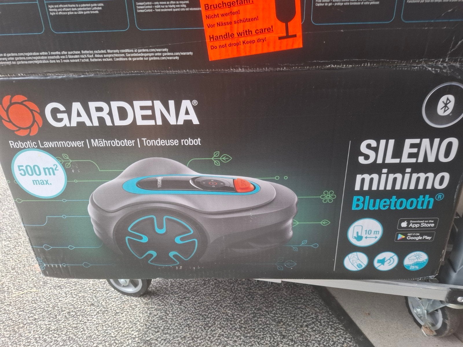 Robotmaaier Gardena minimo, Ophalen