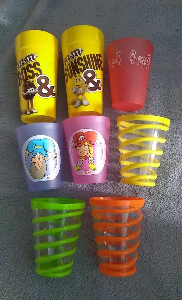 kinder drinkbekers plastiek 8 stuks samen, Ophalen of Verzenden, Glas of Glazen