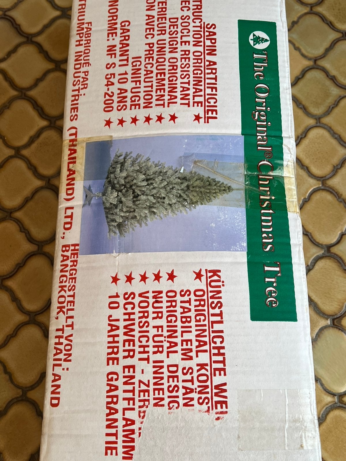 Kunstkerstboom hoogte 1,80, Tuin en Terras, Ophalen, Zo goed als nieuw