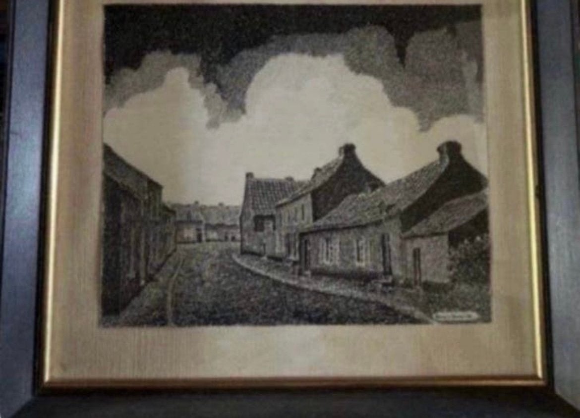 Gesigneerd schilderij uit 1937, Antiek en Kunst, Ophalen, Gesigneerd