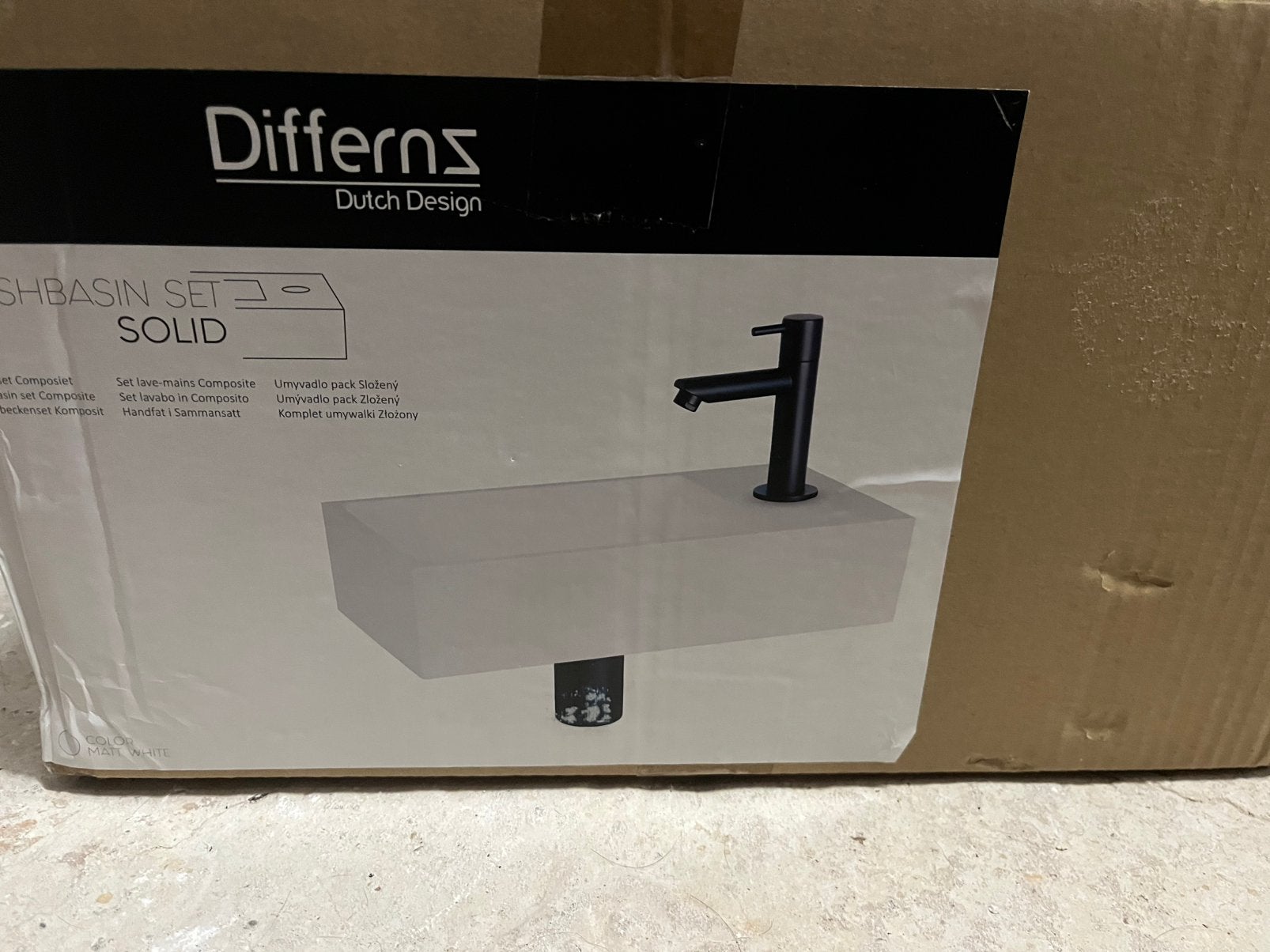Lavabo wit, Doe-het-zelf en Bouw, Ophalen, Nieuw, Wastafel