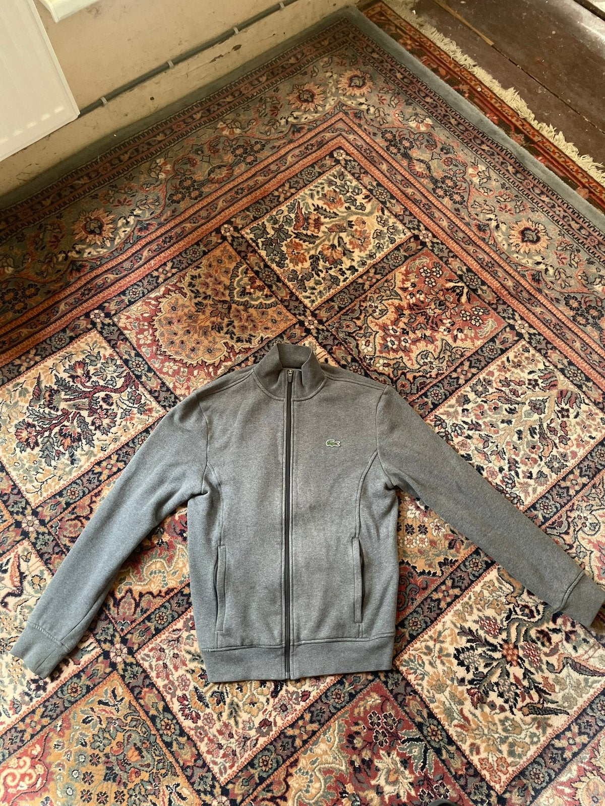 Lacoste zip up, Kleding | Heren, Truien en Vesten, Ophalen, Nieuw, Maat 46 (S) of kleiner, Beige