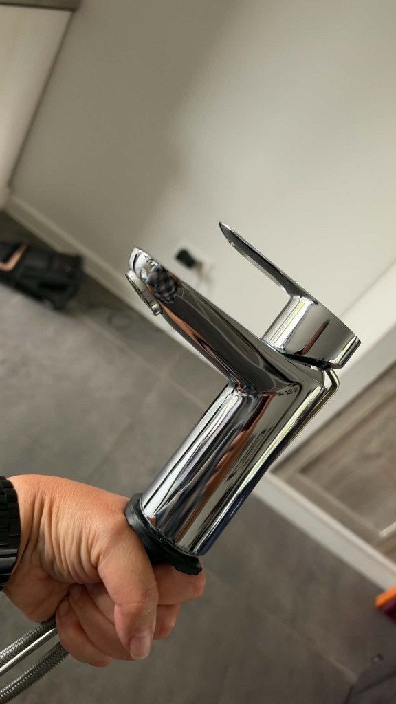 wastafel mengkraan Grohe   2 stuks, Ophalen, Zo goed als nieuw, Chroom, Kraan