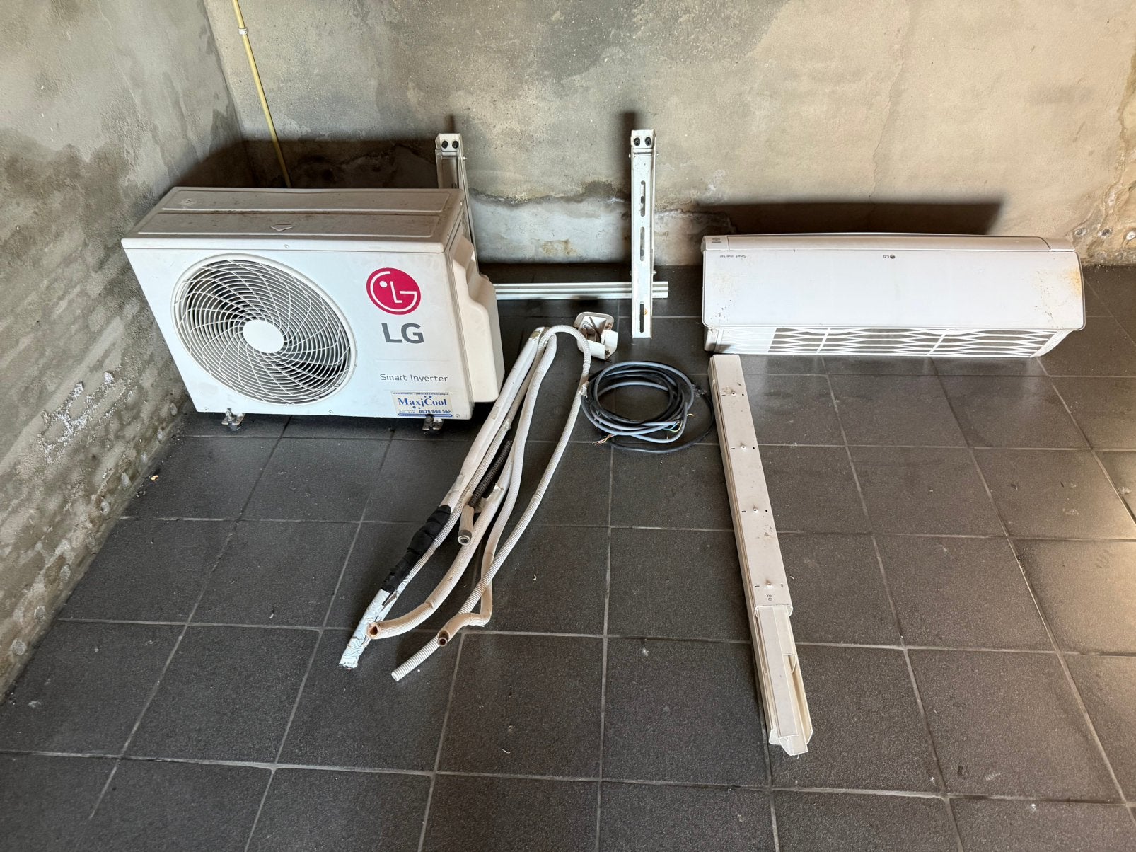 LG smart inverter airco, Electroménager, Climatiseurs, Minuterie, Utilisé, Climatisation murale, 100 m³ ou plus grand