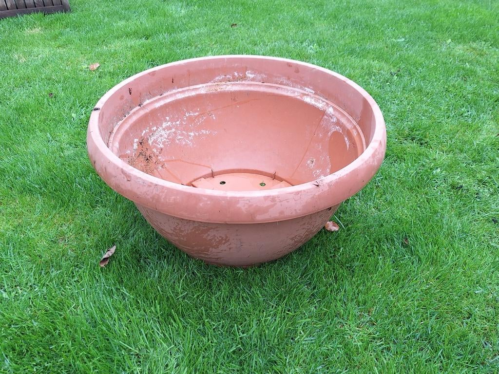 Plastieken bloemschaal, Tuin en Terras, Ophalen