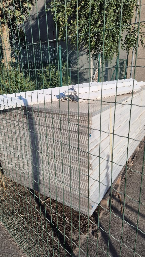 Polycarbonaat platen 3 cm, Ophalen, Gebruikt, Overige materialen, 20 tot 50 mm