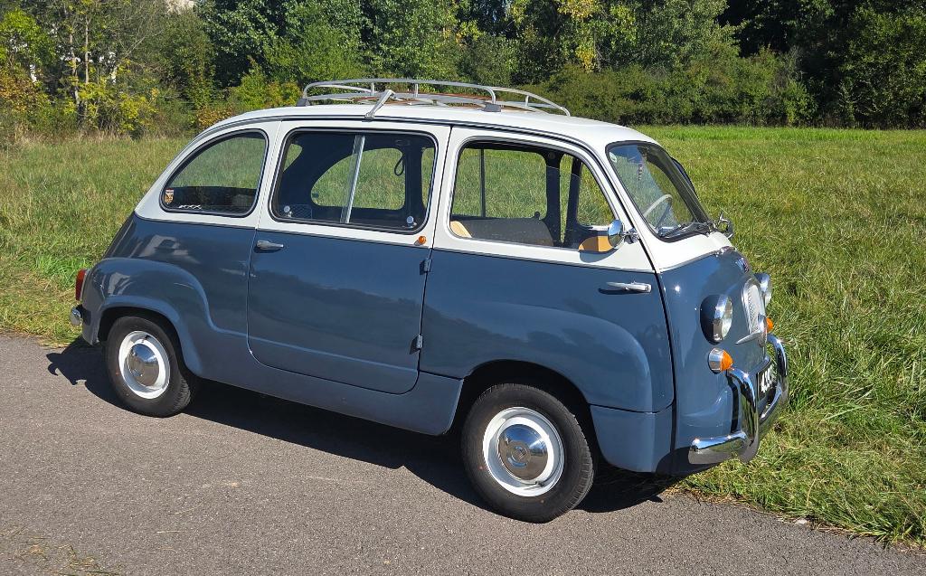 Fiat Multipla 600D, Autos, Oldtimers & Ancêtres, Particulier, Barres de toit, Fiat, Essence, MPV ou Monospace, 4 portes, Boîte manuelle