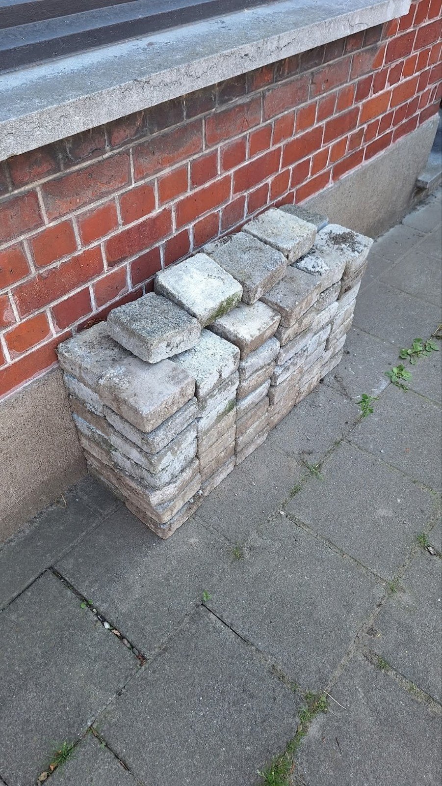 Gratis klinkers, Enlèvement, Briques