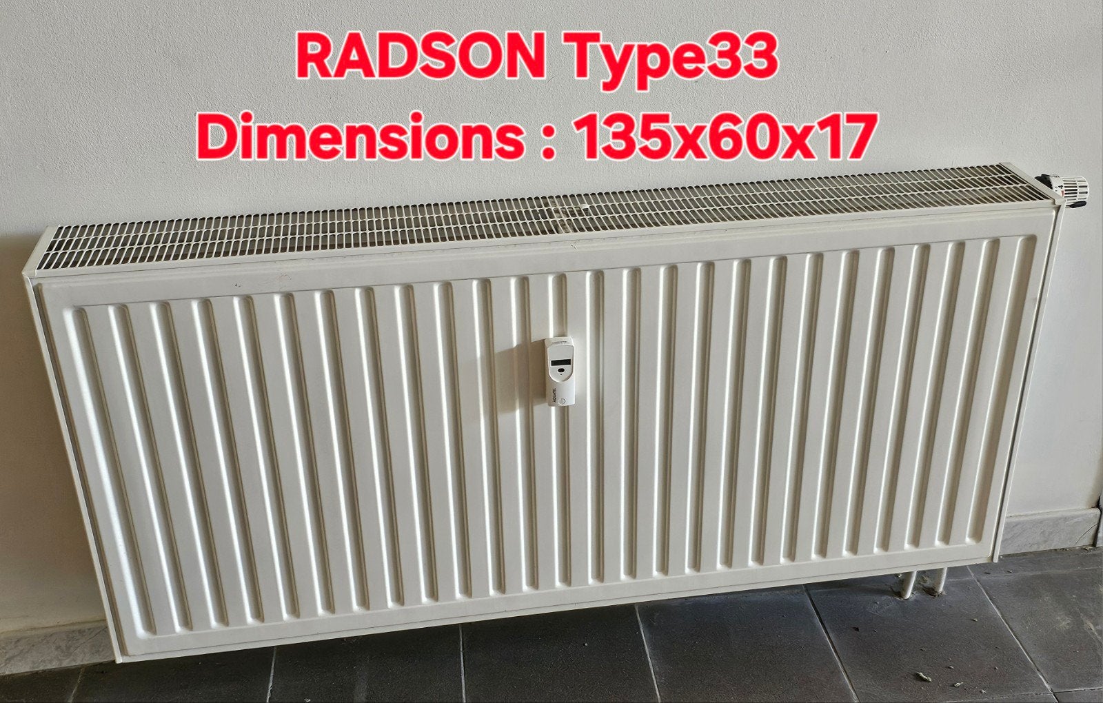 Lot de 4 radiateurs RADSON haute puissance + accessoires, Bricolage & Construction, Chauffage & Radiateurs, Enlèvement, Radiateur
