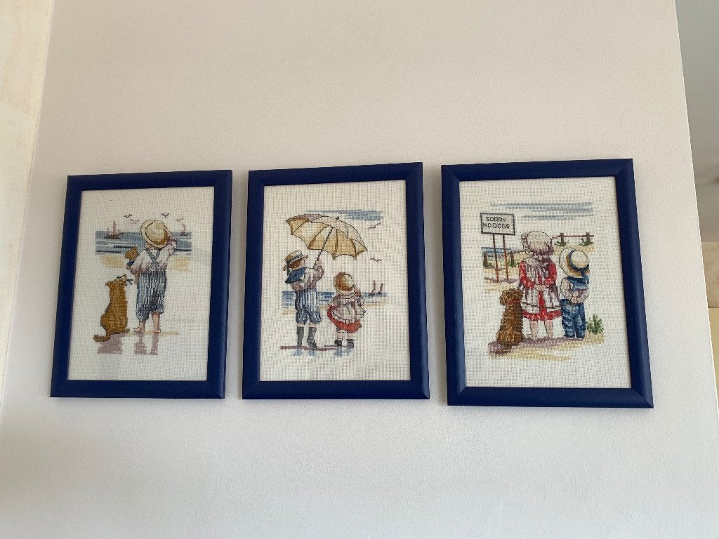 zelfgemaakt handwerk in kader, Huis en Inrichting, Ophalen, Textiel, Nieuw, Handgemaakt