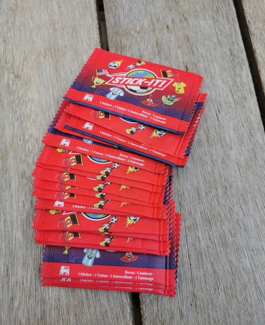 21 ongeopende zakjes Stick-It! stick it delhaize, Verzamelen, Ophalen of Verzenden