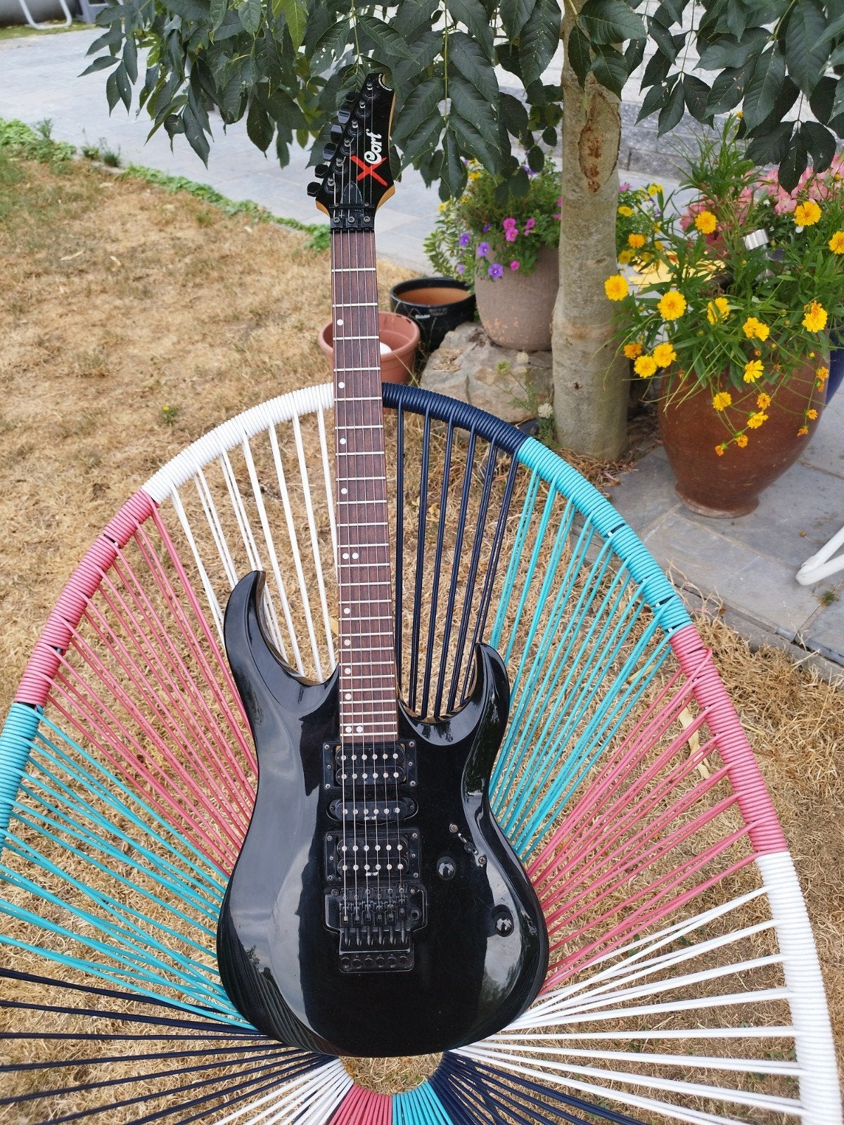 guitare cort x-6, Musique & Instruments, Instruments à corde | Guitares | Électriques, Utilisé, Enlèvement ou Envoi