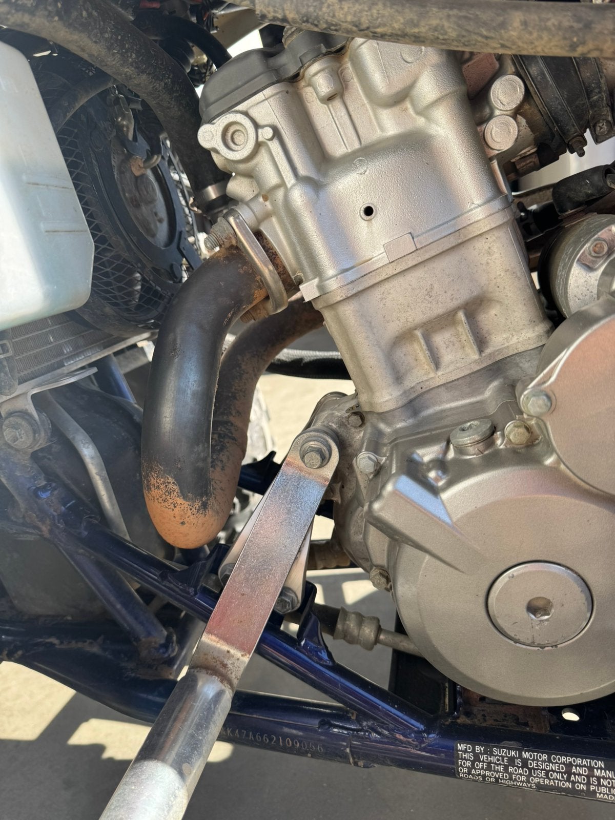 Échappement Suzuki LTZ 400, Enlèvement, Suzuki