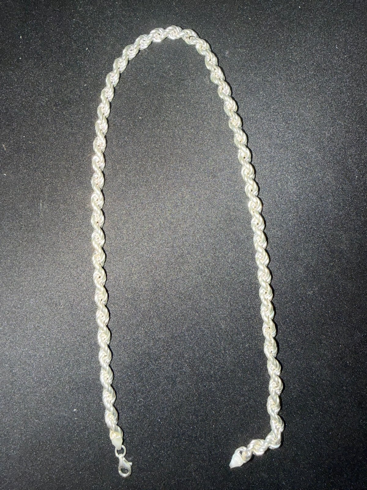 Zilver ketting rope, Ophalen, Nieuw, Zilver