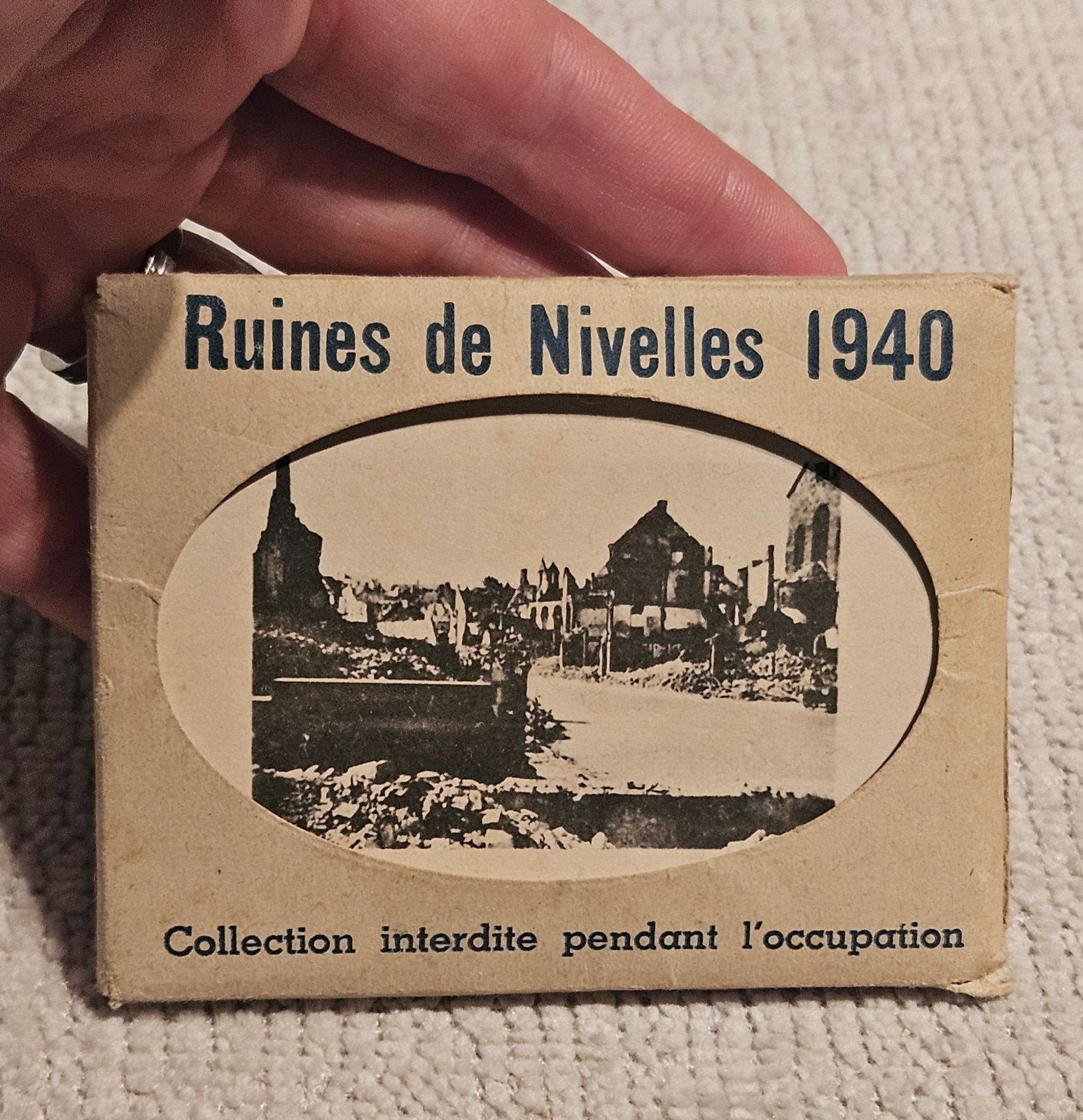 Zeldzaam compleet notitieboek, 10 foto's, ruïnes van Nijvel,, Verzamelen, Ophalen of Verzenden, Waals-Brabant