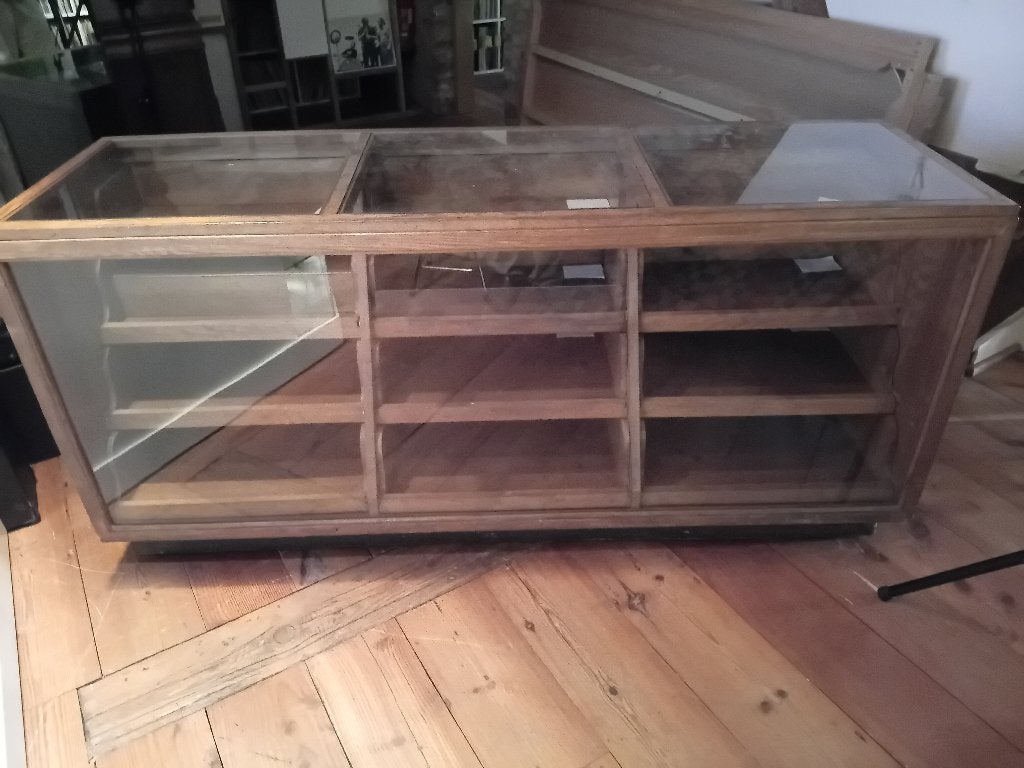 Vitrines, Maison & Meubles, Antiek, Chêne, Moins de 100 cm, 150 à 200 cm