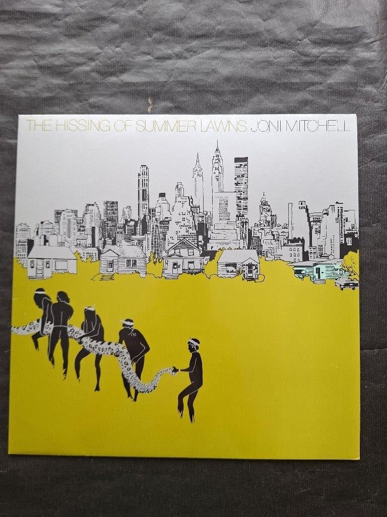 JONI MITCHELL "Hissing of SummerLawns" folkrock LP (1975), LP, Inclusief binnenhoes, Ophalen of Verzenden, Zo goed als nieuw