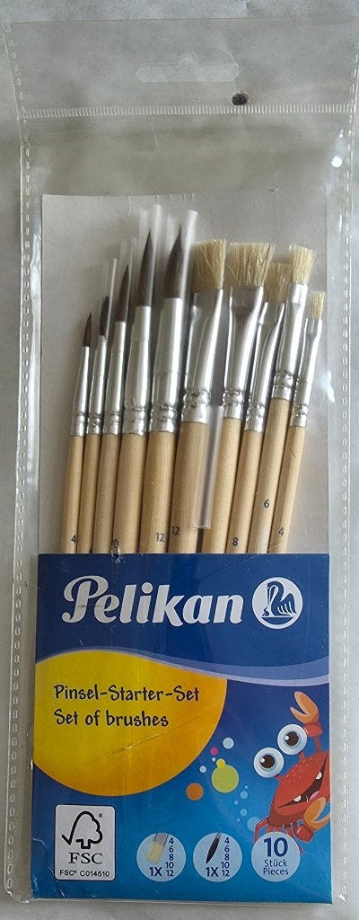 10 Pinceaux Pelikan neuf sous blister, Enlèvement ou Envoi, Neuf